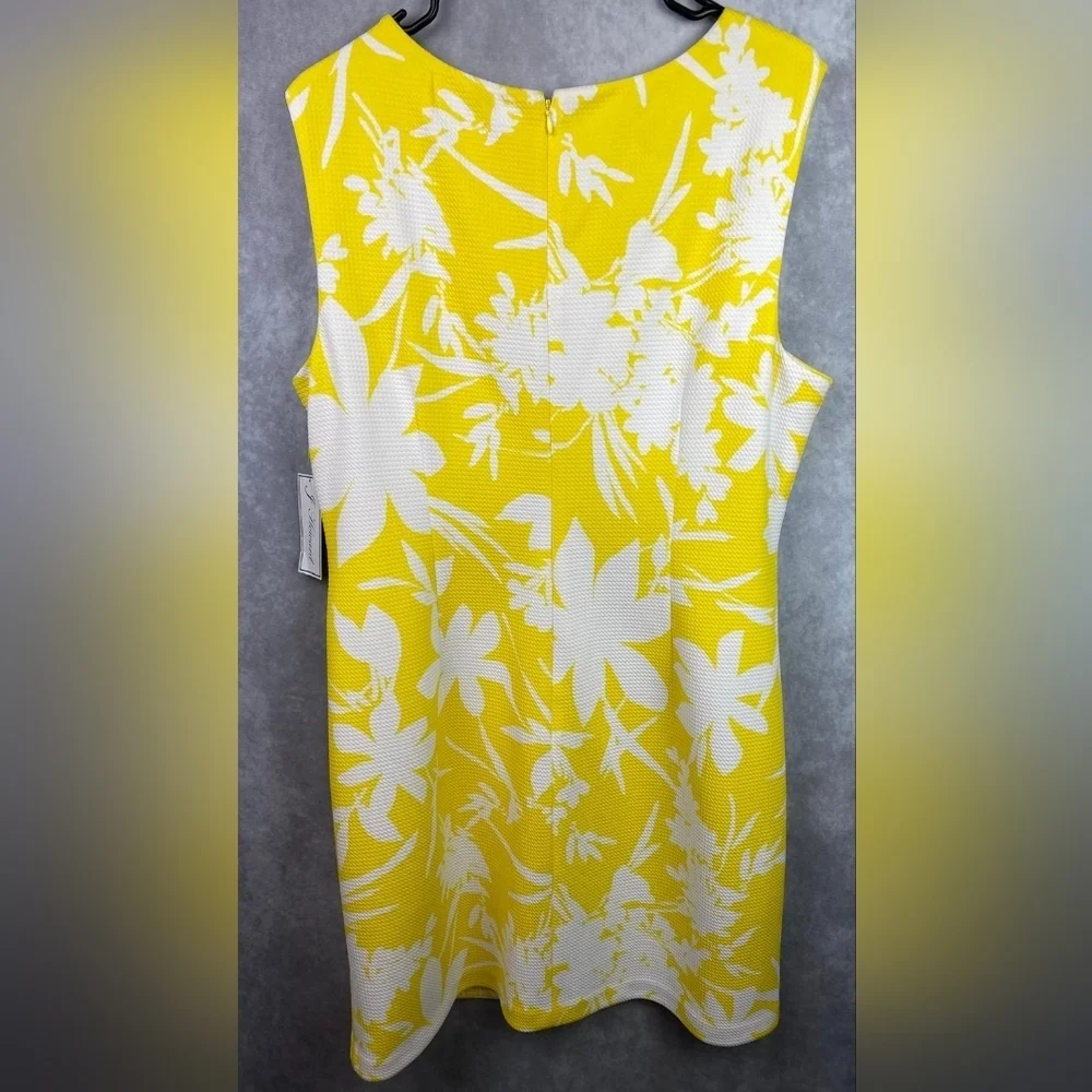 J. Howard dress Yellow and white‎ mini evening party cocktail feminine Size 18
